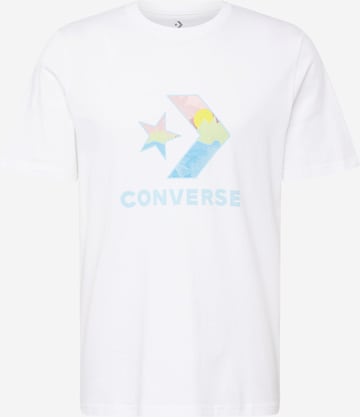 CONVERSE - Camisa 'FILL LANDSCAPE' em branco: frente