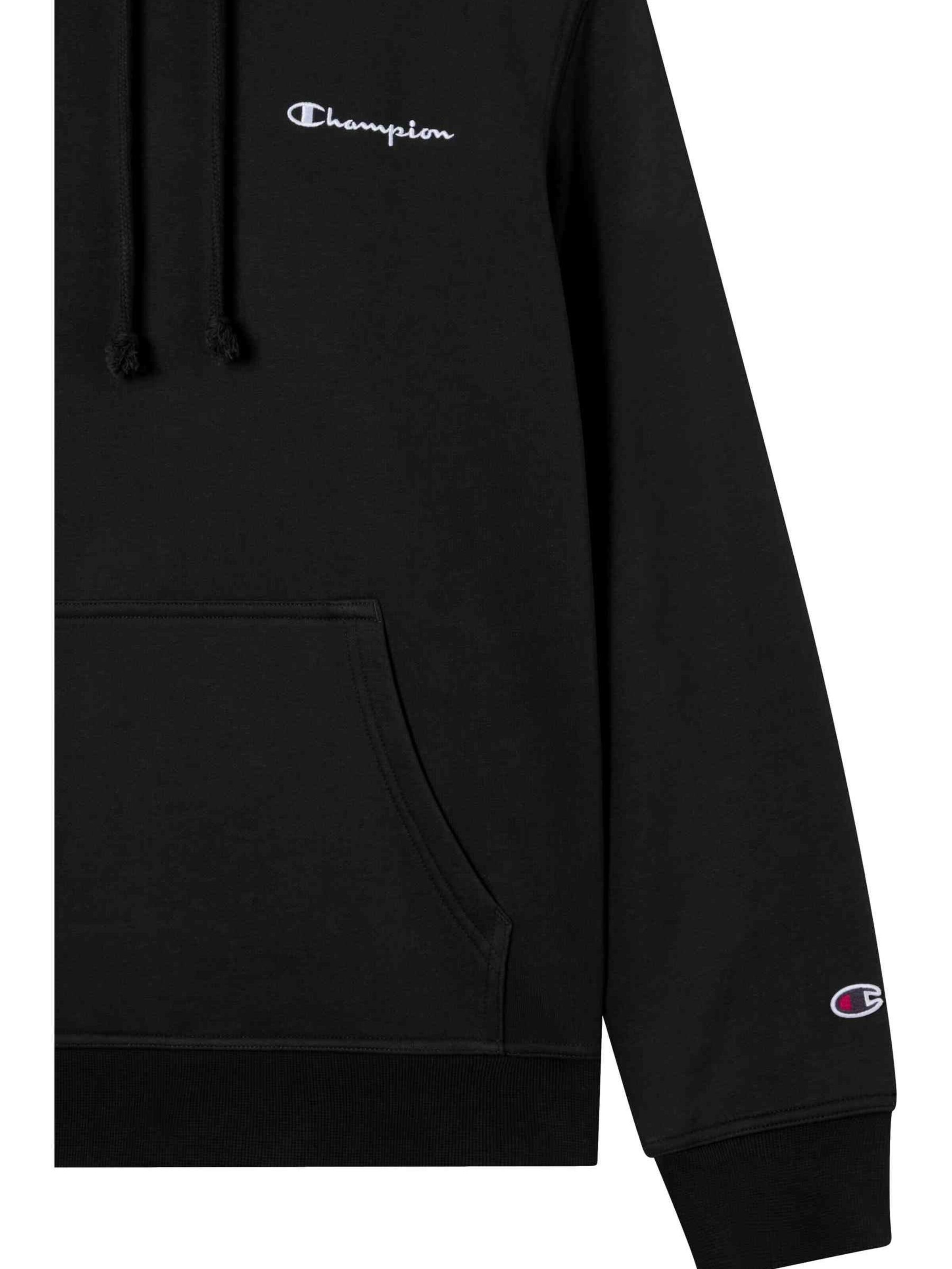 Champion -DO NOT USE- Sweatshirt 'Sudadera champion negra small embroidered logo hoodie'‌‌‌‌ in Schwarz