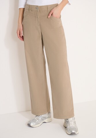 CECIL Wide Leg Hose in Beige: Vorderseite