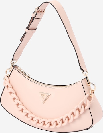 GUESS - Bolso de hombro 'CORINA' en rosa: frente