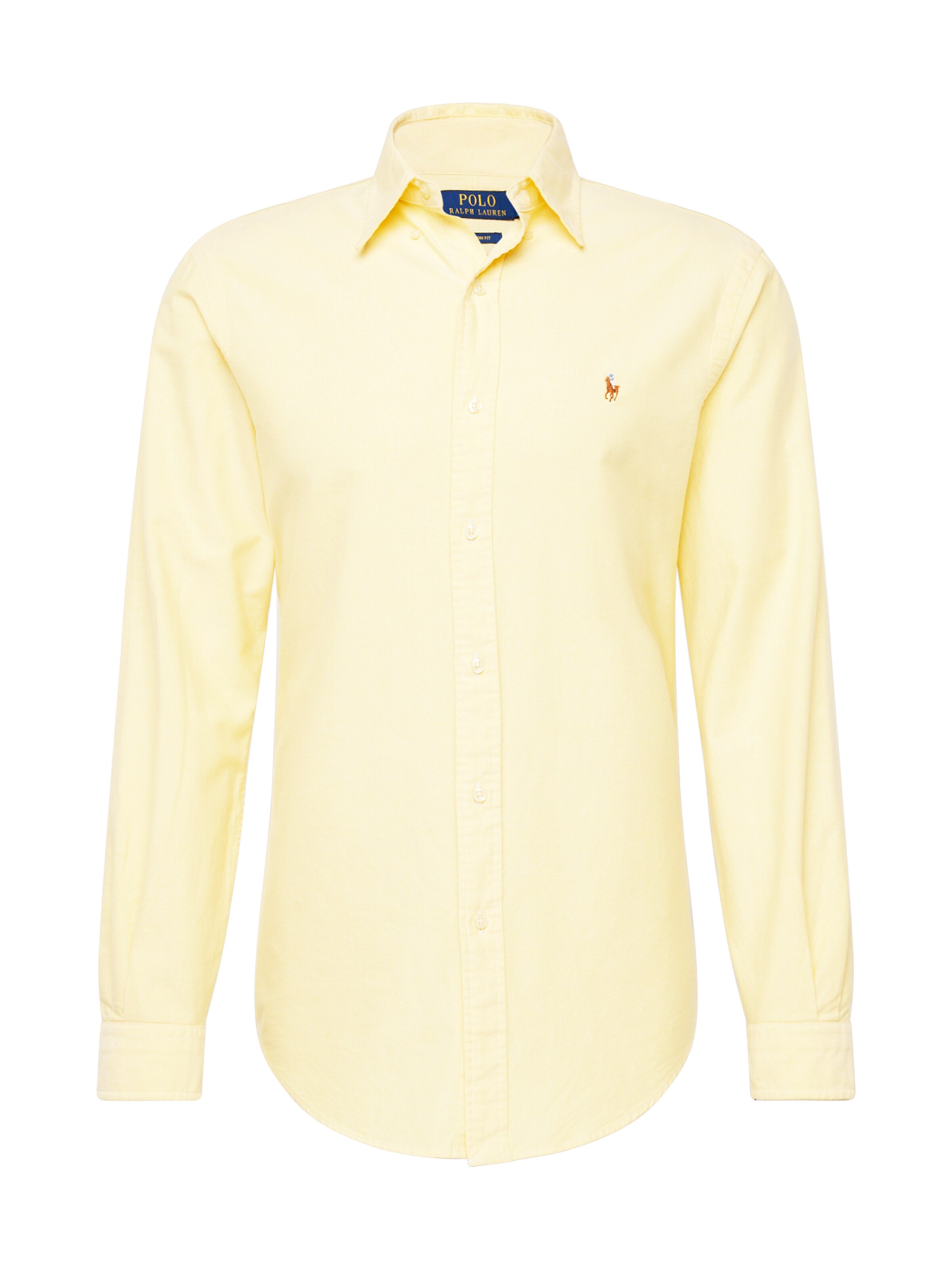 Polo Ralph Lauren Slim fit Srajca | rumena barva: sprednja stran