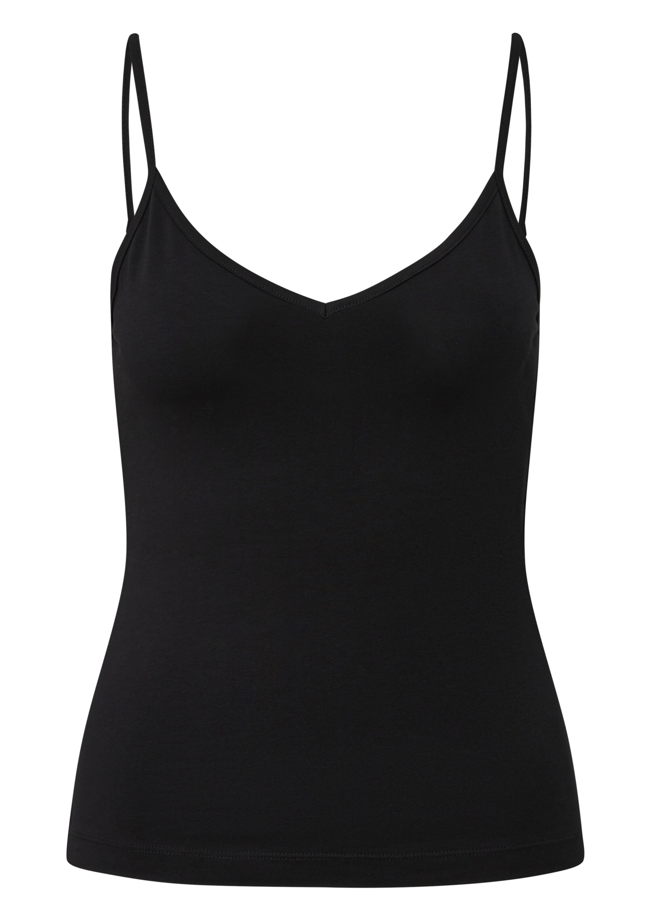 QS Shirt in Zwart: voorkant