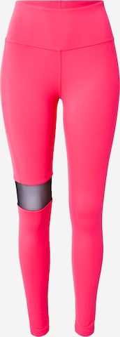 NEBBIA Skinny Sports trousers in Pink: front