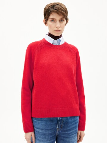 ARMEDANGELS Strickpullover LILIRIAA REGLANA in Rot: Vorderseite