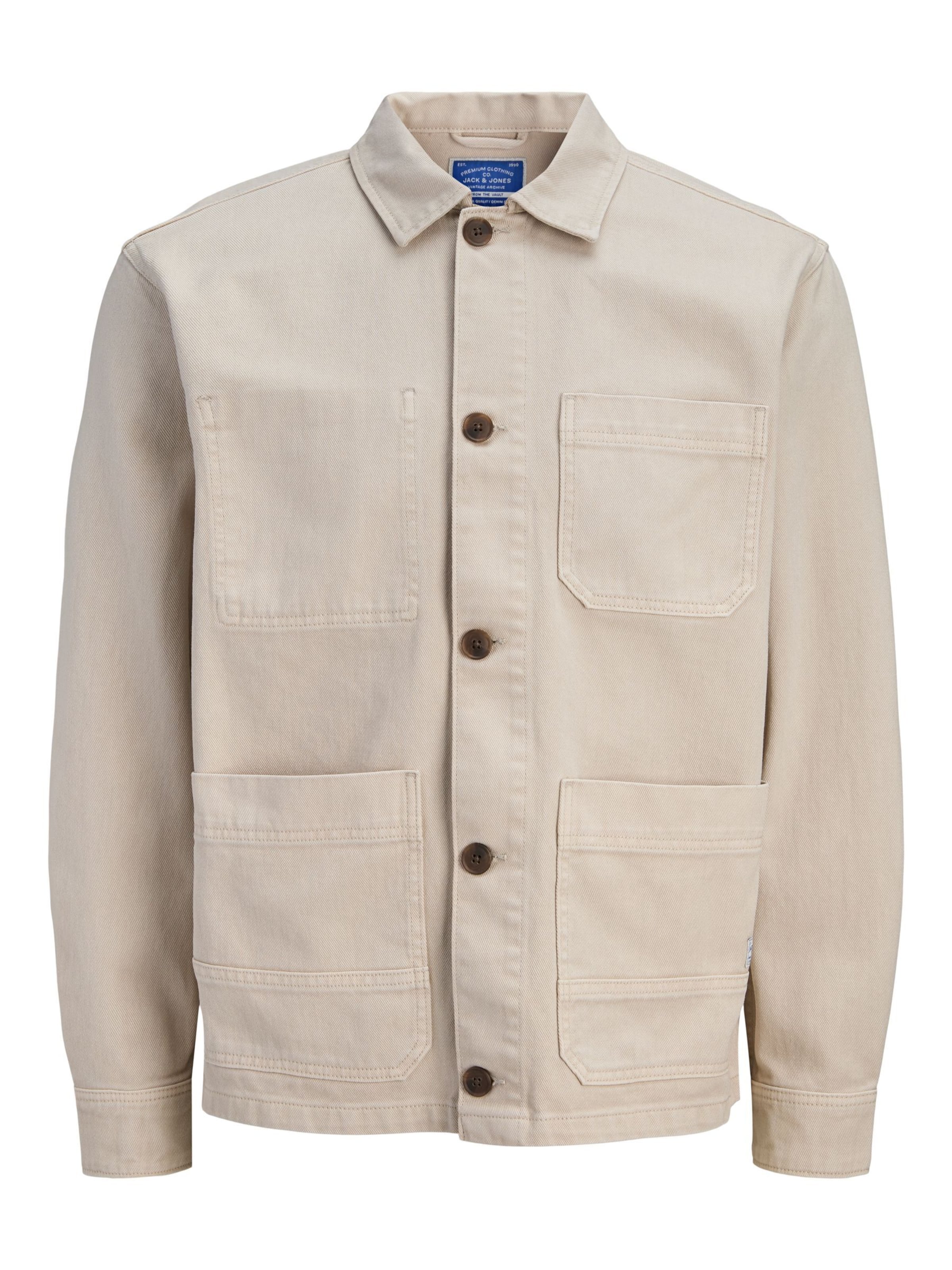 Coupe regular Chemise JACK & JONES en beige : devant