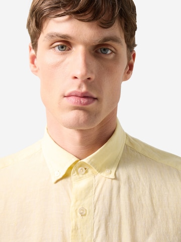 BOGNER Regular Fit Hemd 'Lykos' in Gelb