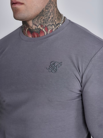 SikSilk Shirt 'Essentials' in Grau