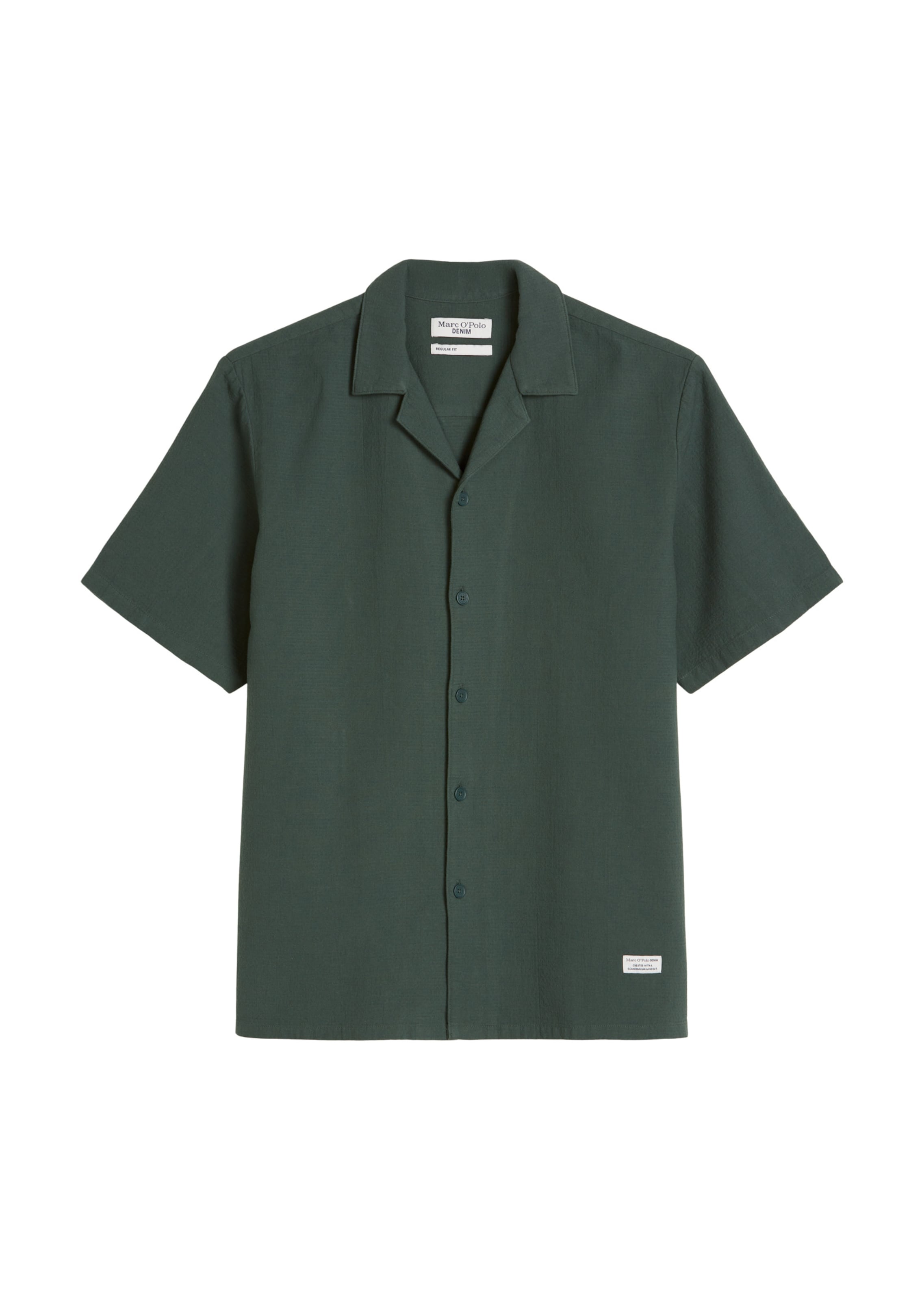 Marc O'Polo DENIM Comfort fit Button Up Shirt in Green: front