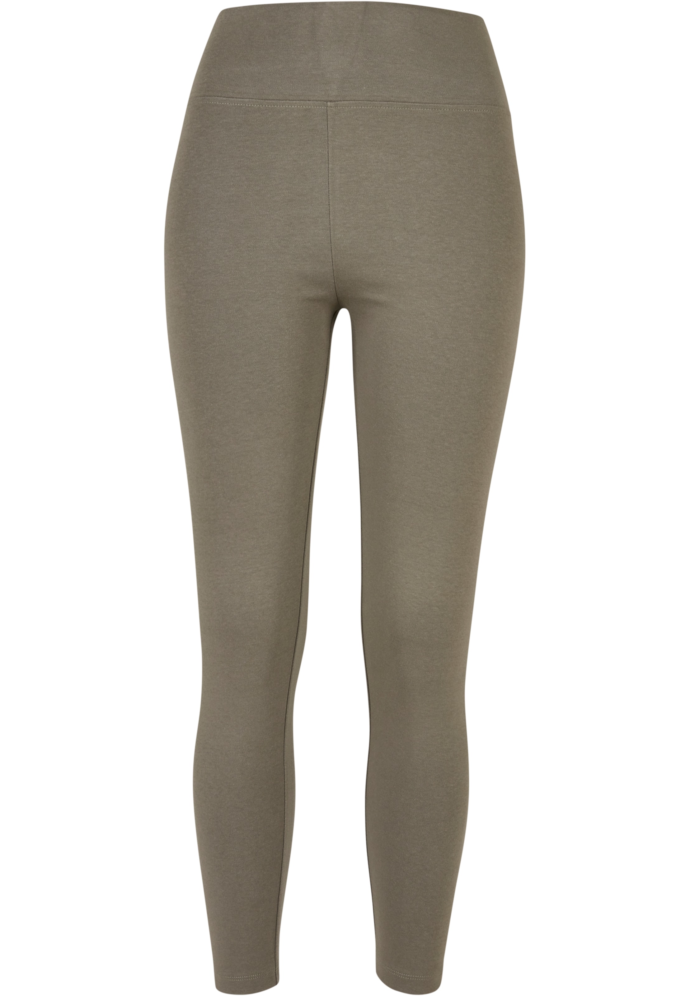 Urban Classics Skinny Leggings in Green: front
