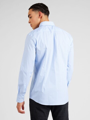 BOSS Black Slim fit Business Shirt 'H-HANK' in Blue