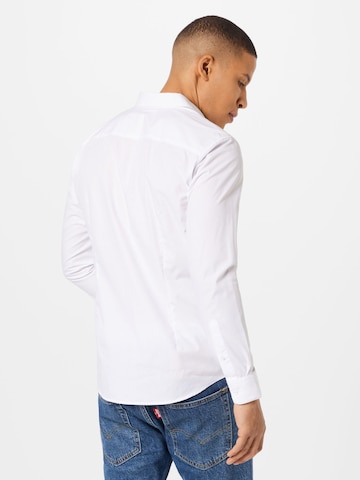 JACK & JONES Слим Деловая рубашка 'Joe' в Синий