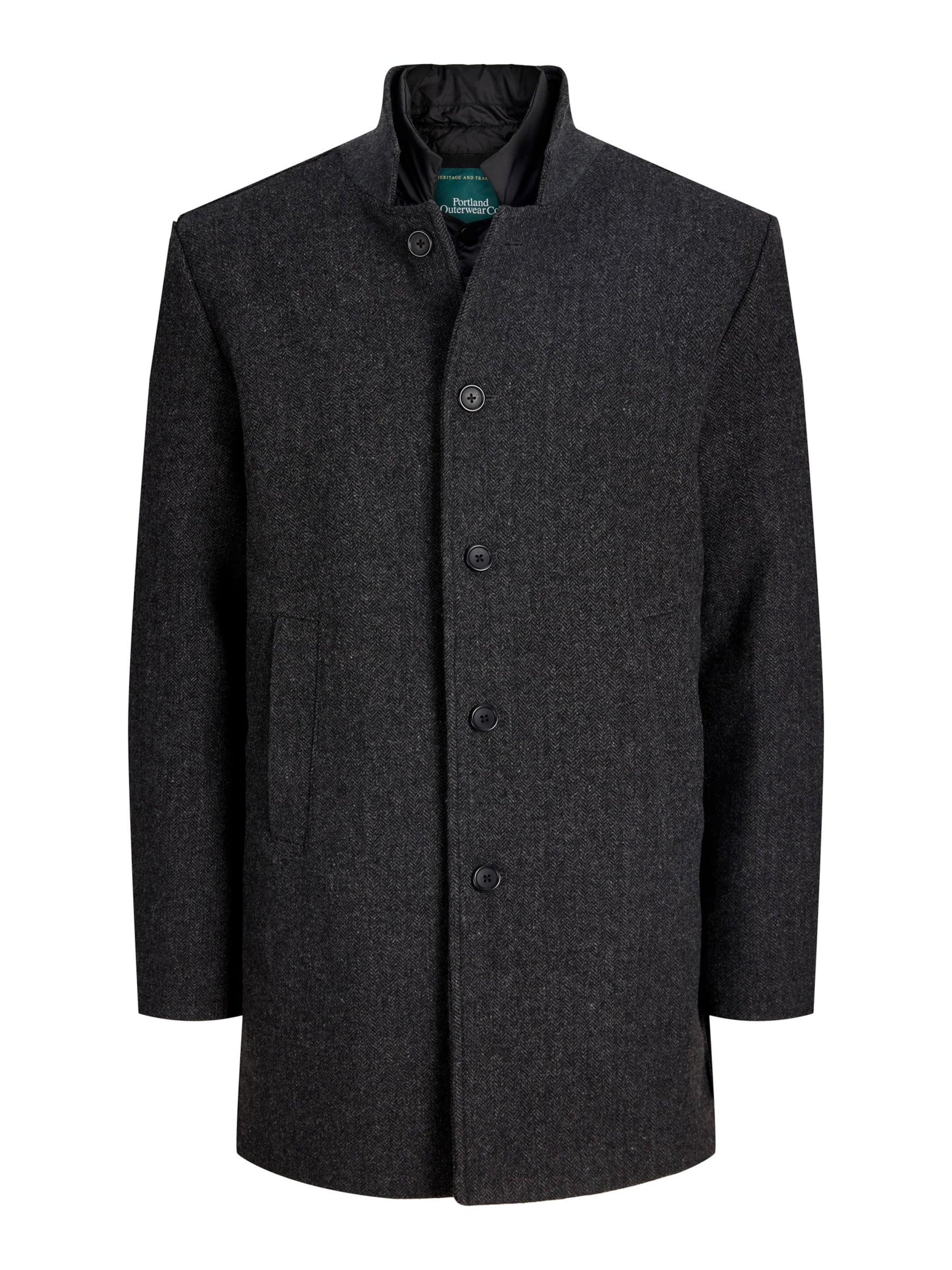 Portland Outerwear Company - Abrigo de entretiempo en gris: frente