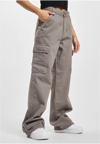 Wide leg Pantaloni cu buzunare de la DEF pe gri