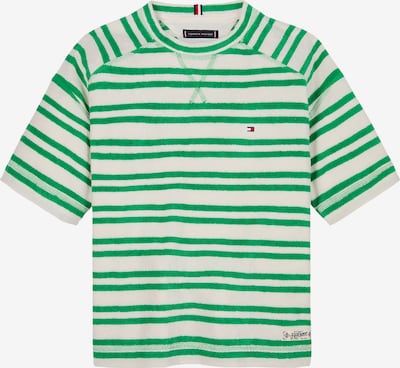 Marškinėliai iš TOMMY HILFIGER, spalva – žalia / balta, Prekių apžvalga