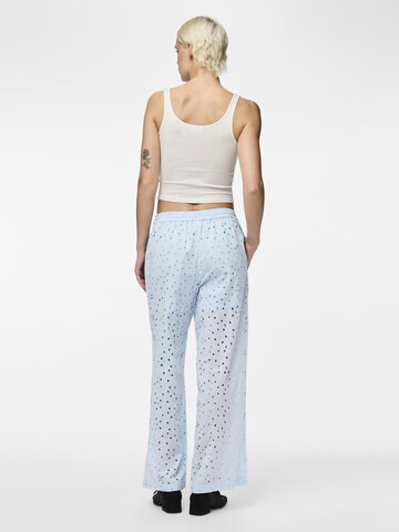 PIECES Regular Broek 'WENDY' in Blauw