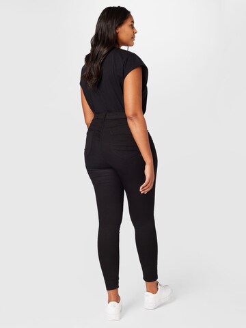 Dorothy Perkins Curve Skinny Farkkuleggingsit 'Eden' värissä musta