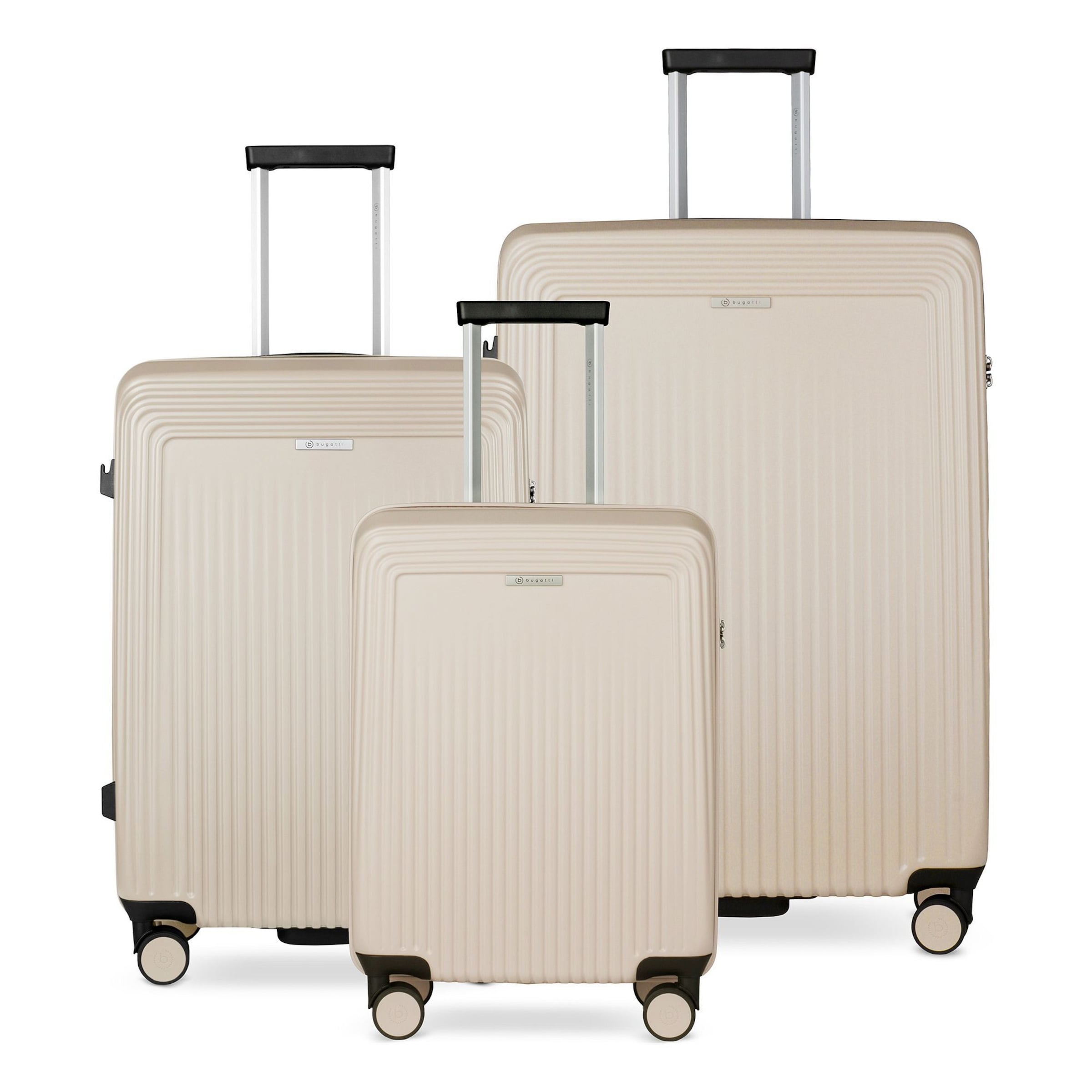 Ensemble de bagages bugatti en beige : devant