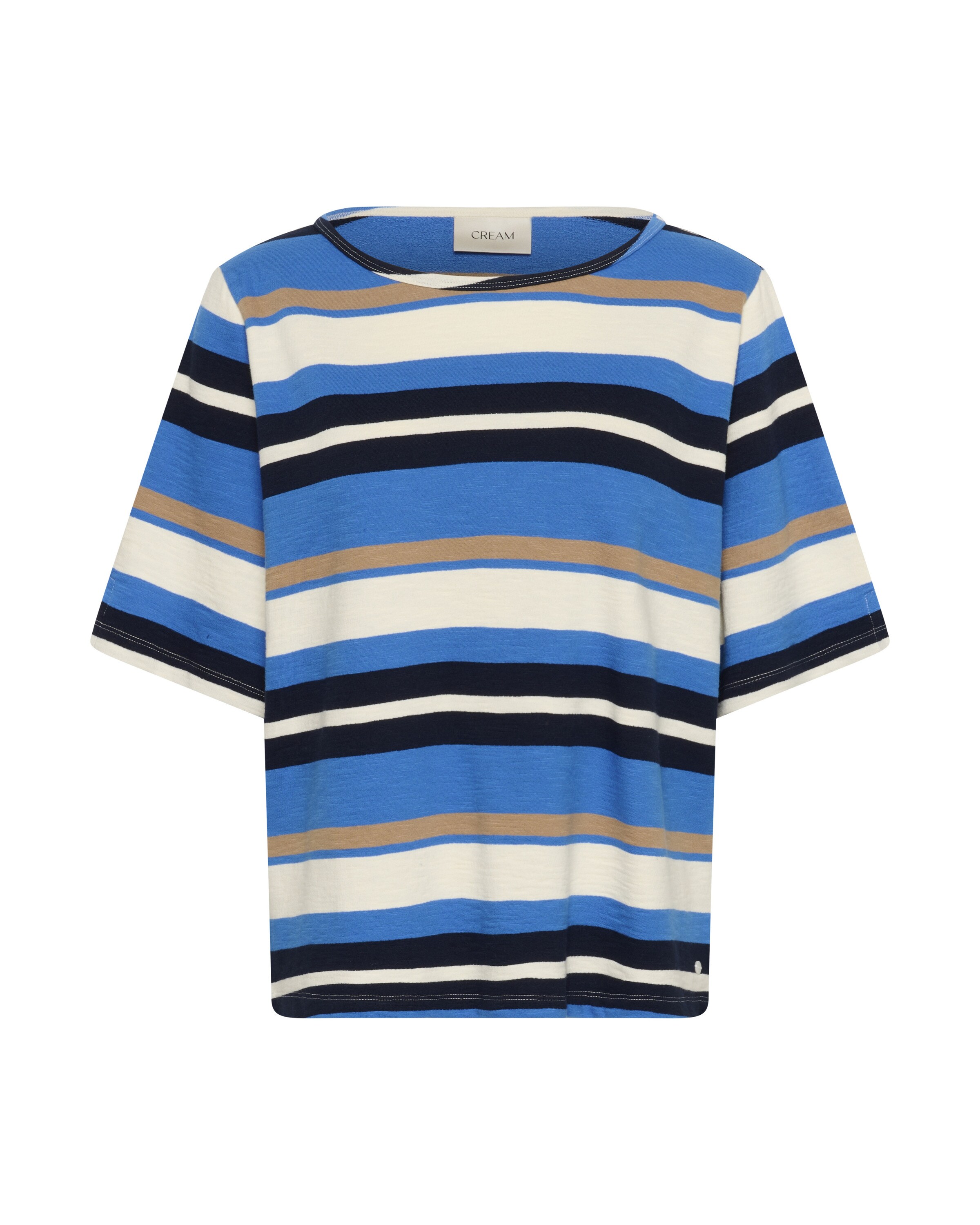 Cream T-shirt 'Daey' en L en bleu / mélange de couleurs, Vue avec produit