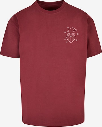 Merchcode Shirt 'Christmas Santa' in Rot: Vorderseite