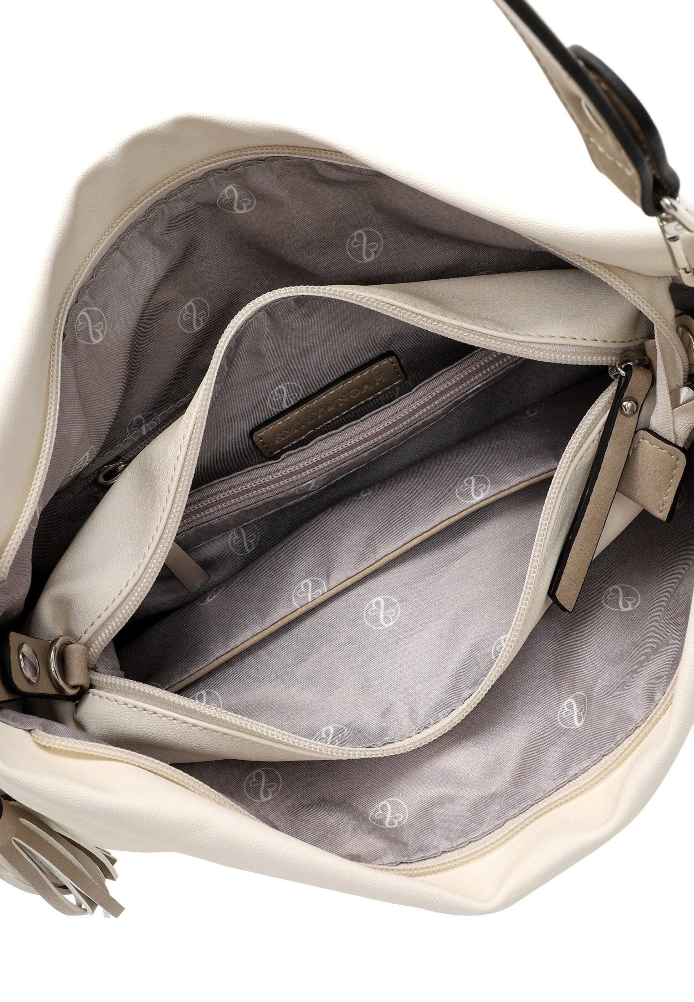 Emily & Noah - Bolso de hombro 'Elke' en beige