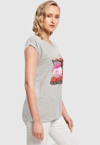 ABSOLUTE CULT T-Shirt 'Deadpool - Rides a Unicorn' in Grau