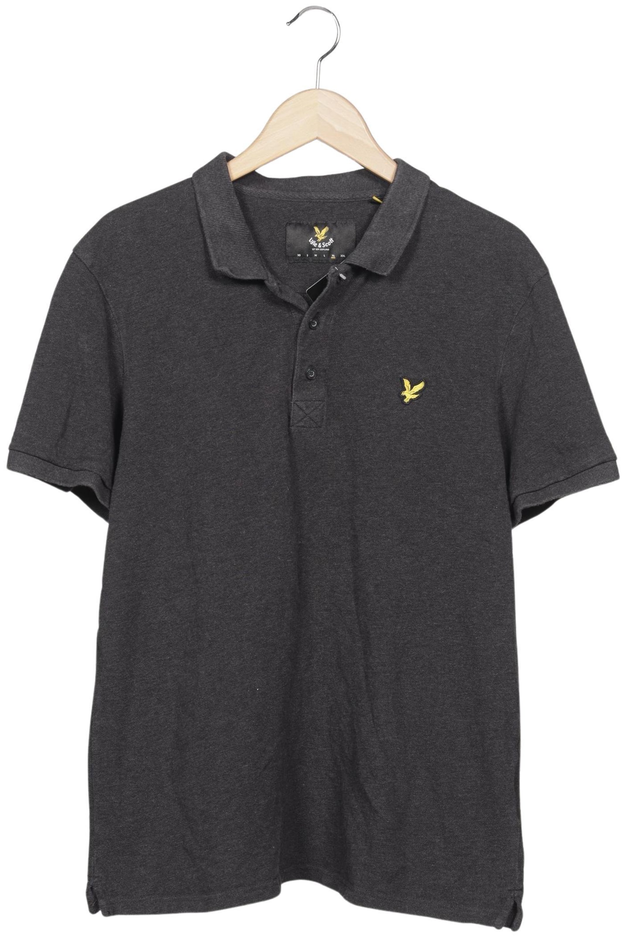Lyle & Scott Poloshirt XL in Grau: Vorderseite