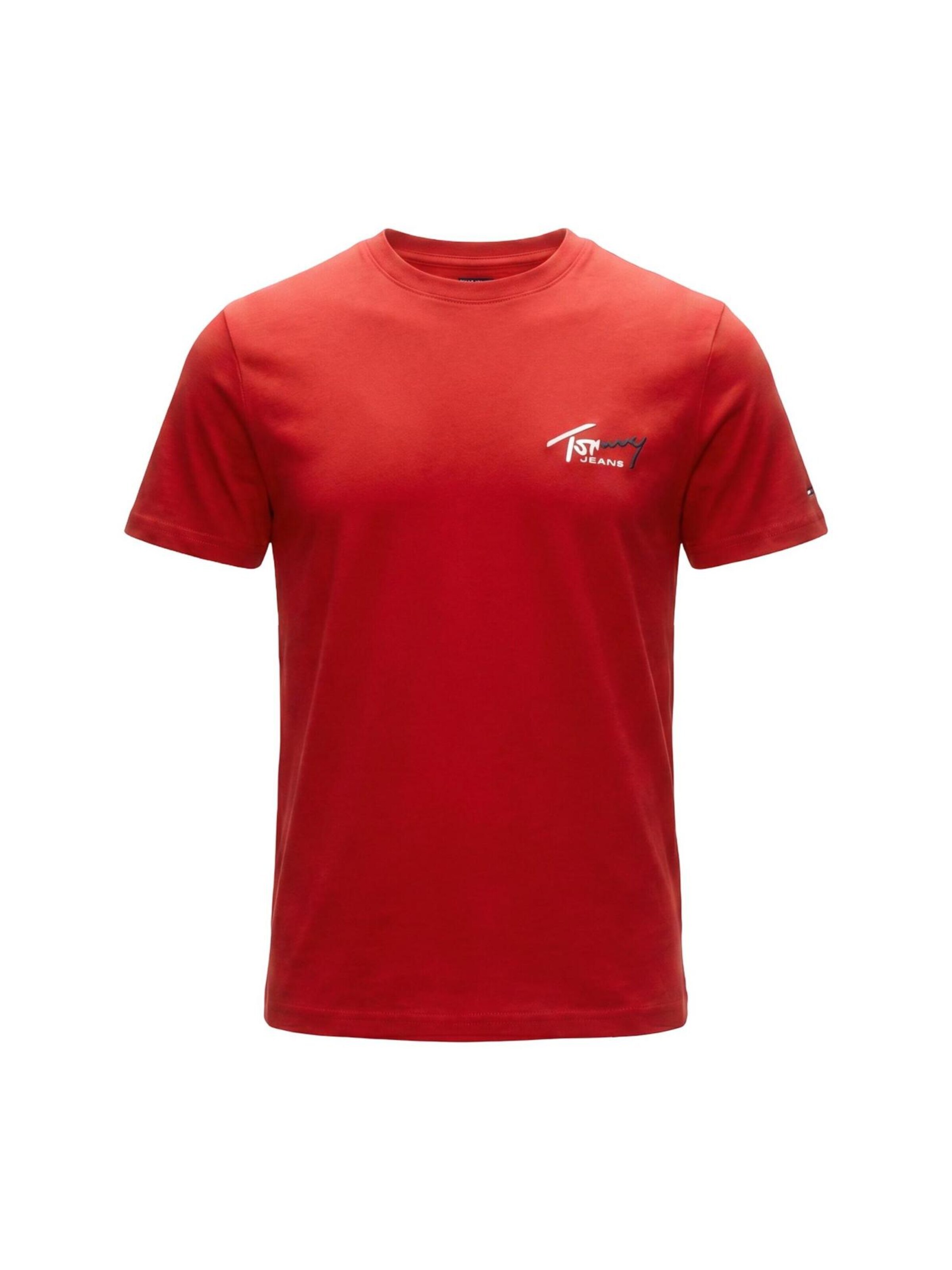 Maglietta 'DM0DM22538' di Tommy Jeans in rosso: frontale