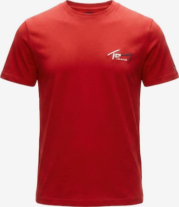 Maglietta 'DM0DM22538' di Tommy Jeans in rosso: frontale
