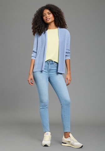 LAURA SCOTT Knit Cardigan in Blue