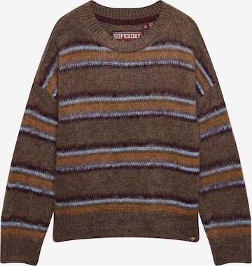 Pull-over Superdry & Co en marron : devant