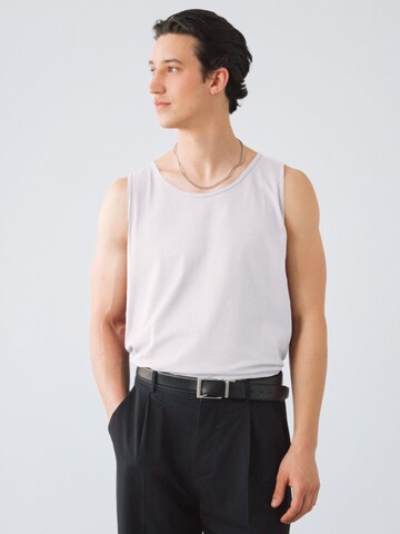 Honest Basics Shirt 'Muscle Tank' in Wit: voorkant