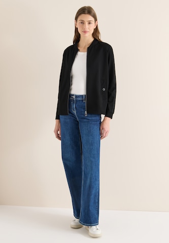 CECIL Sweatjacke in Schwarz