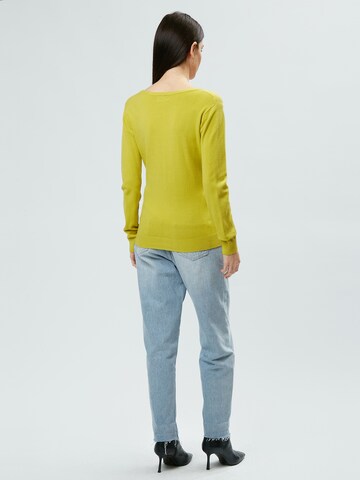 Influencer Strickjacke in Grün