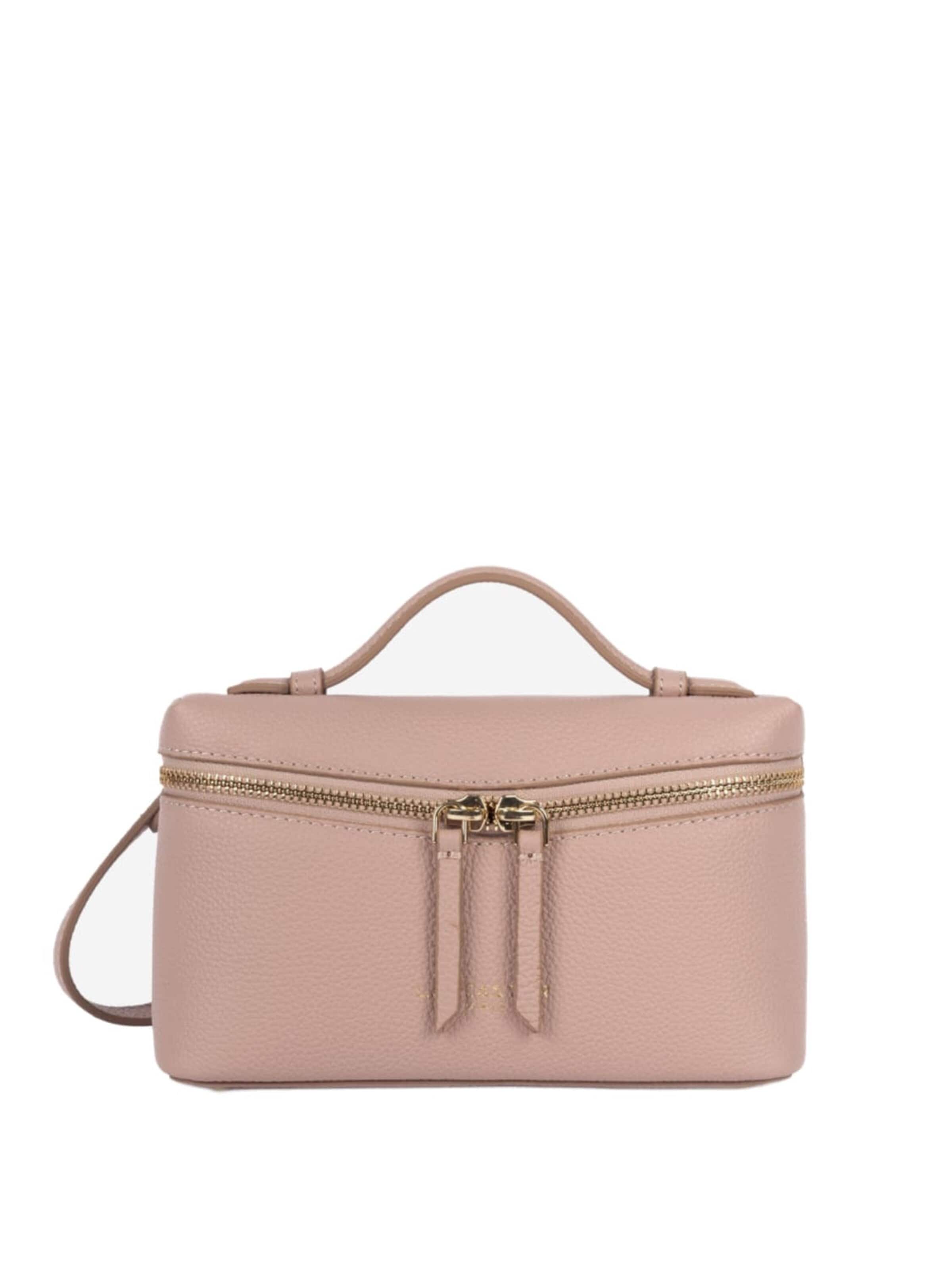 LANCASTER Paris Taška přes rameno 'Lancaster Sac boite Zippé S Milano Trésor Nude' – béžová: přední strana