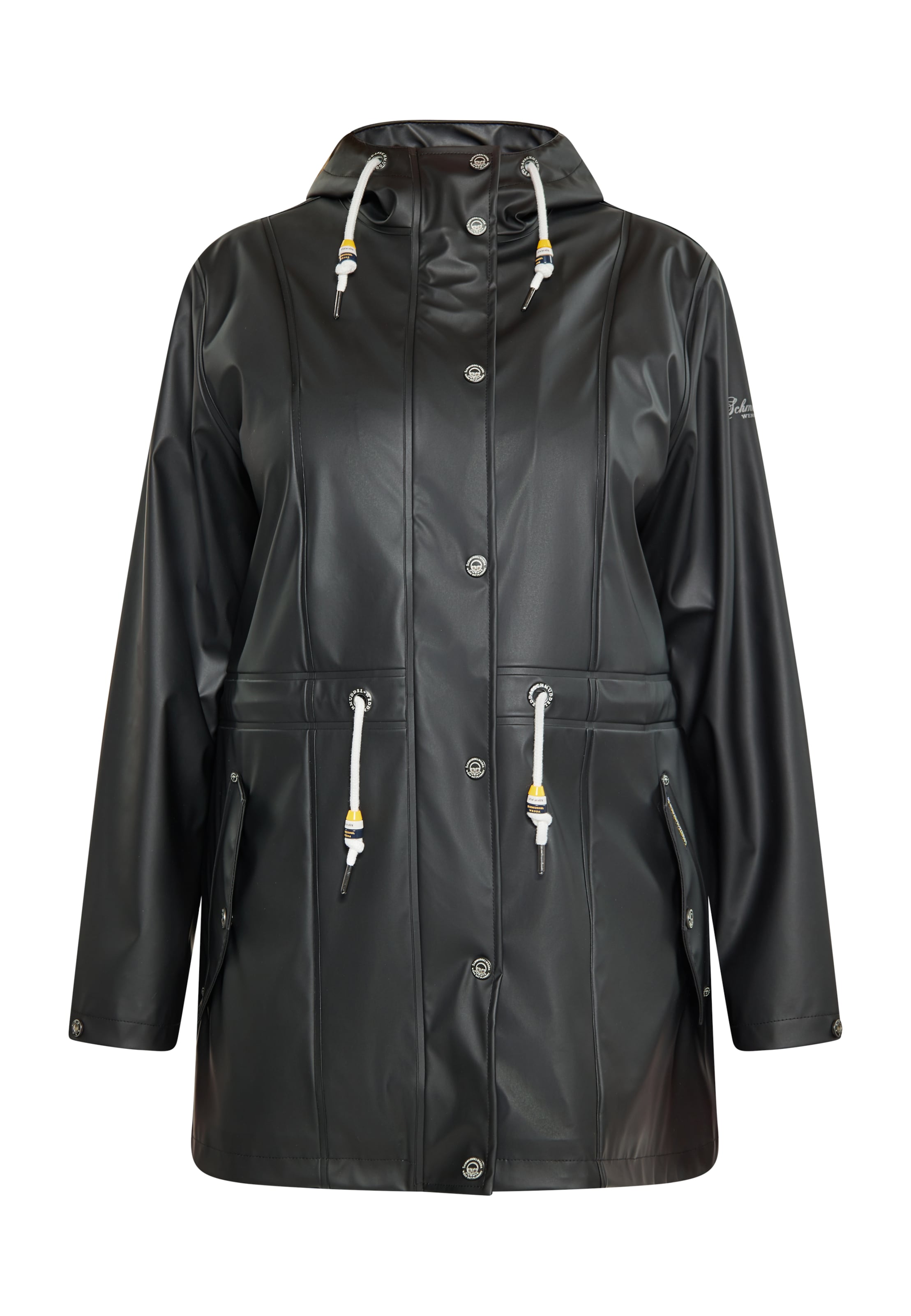 Schmuddelwedda - Abrigo de entretiempo en negro: frente