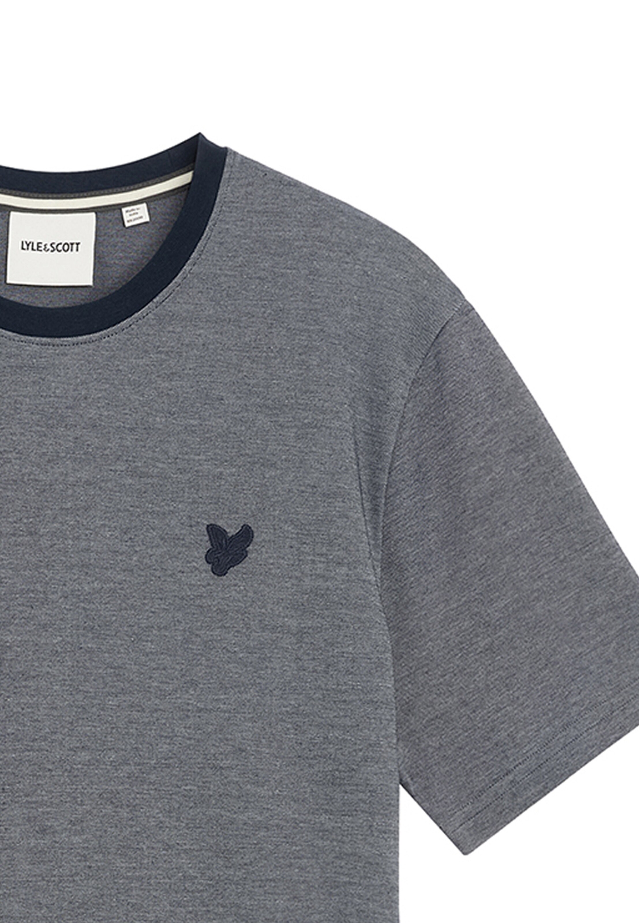 Lyle & Scott Shirt 'Pique Interlock' in Grijs