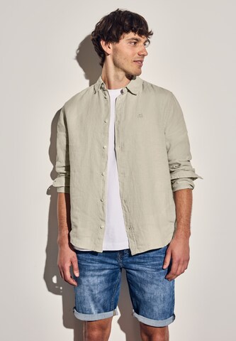 Street One MEN Regular Fit Hemd in Grau: Vorderseite