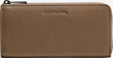 COMMA Wallet in Brown: front