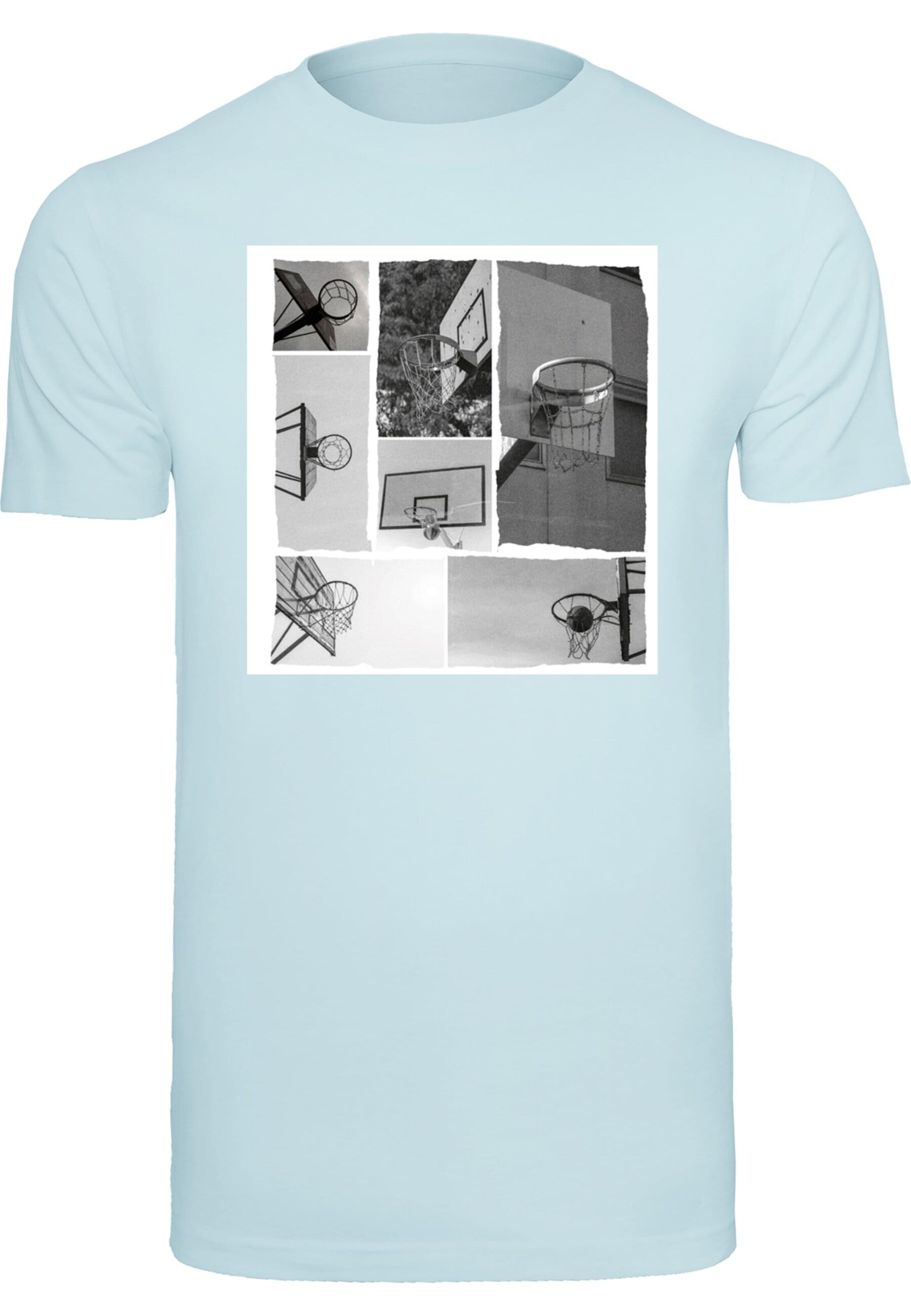Mister Tee Shirt 'Hoop Life' in Blauw: voorkant