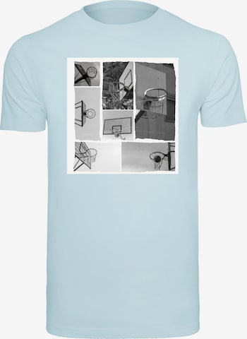 Mister Tee T-Shirt 'Hoop Life' in Blau: Vorderseite