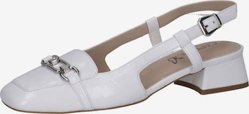 Escarpins à bride arrière CAPRICE en blanc : devant