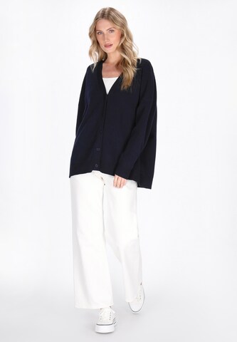 DreiMaster Maritim Gebreid vest in Blauw