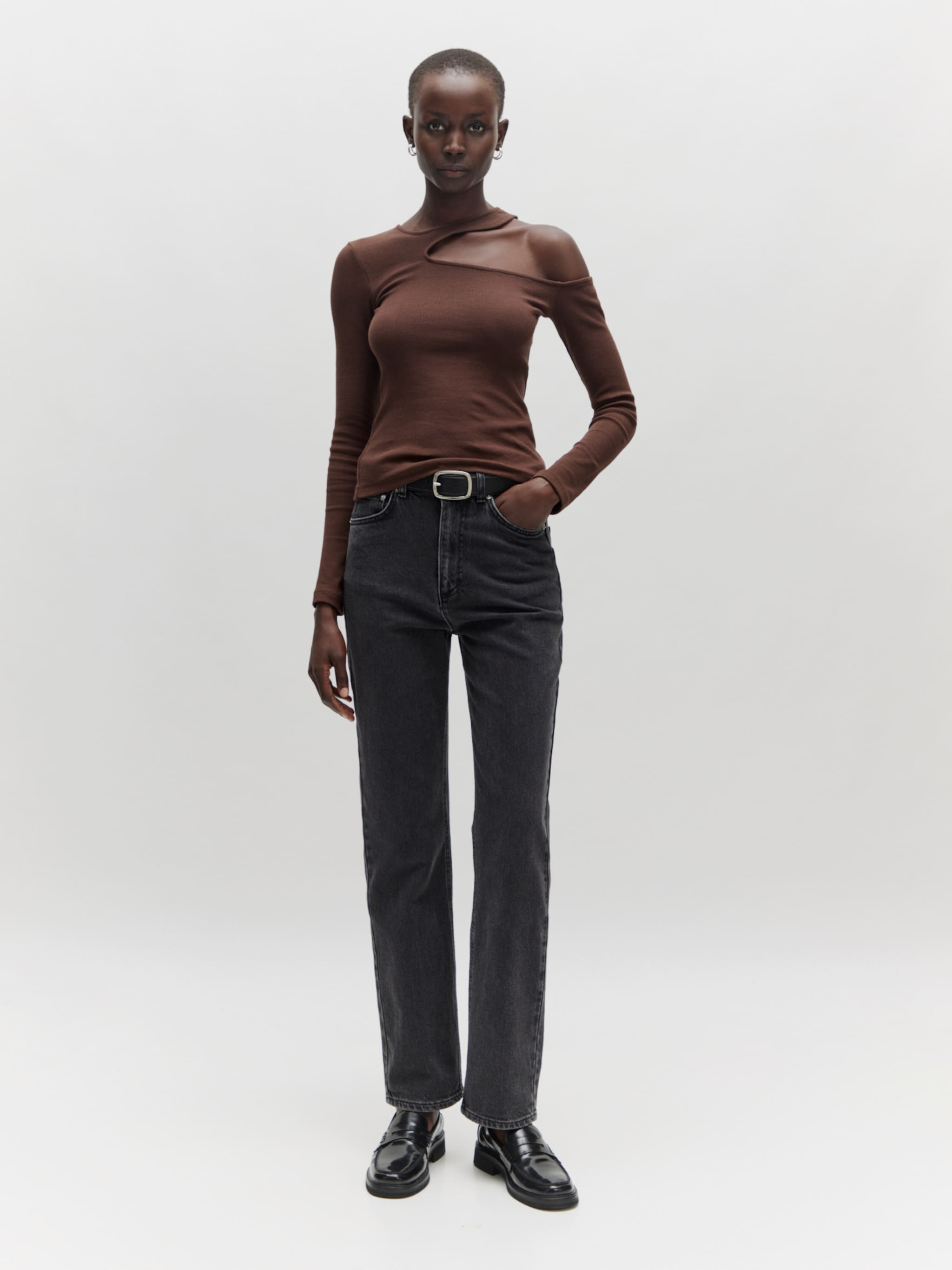 EDITED Producten Shirt 'Vicenta' Bruin