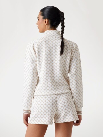 GUESS Zip-Up Hoodie 'Scuba' in White