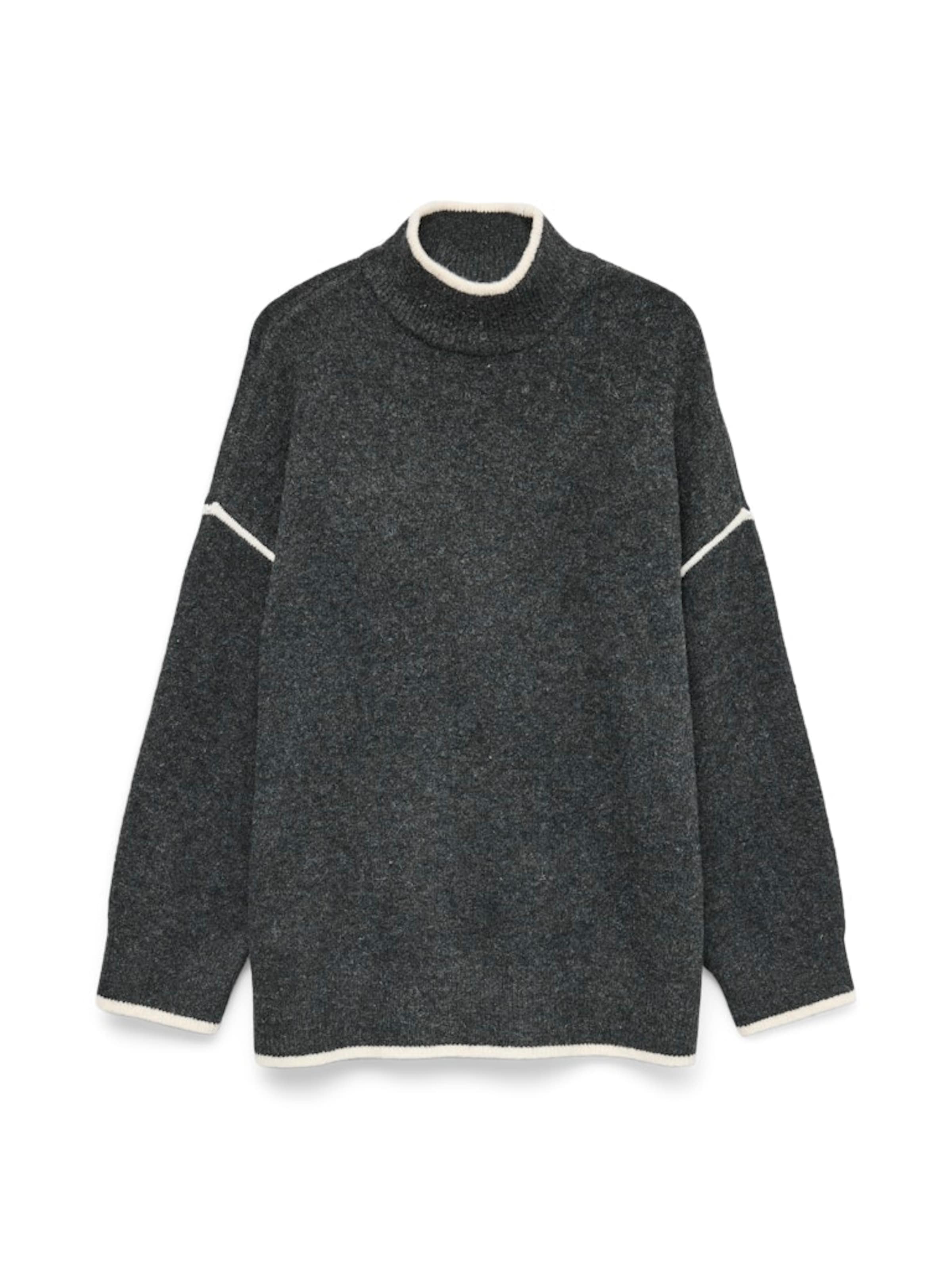 Vero Moda Tall Свитер 'VMFAN' в Антрацитовый / Белый, Обзор товара