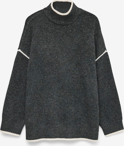 Vero Moda Tall Pulover 'VMFAN' u antracit siva / bijela, Pregled proizvoda