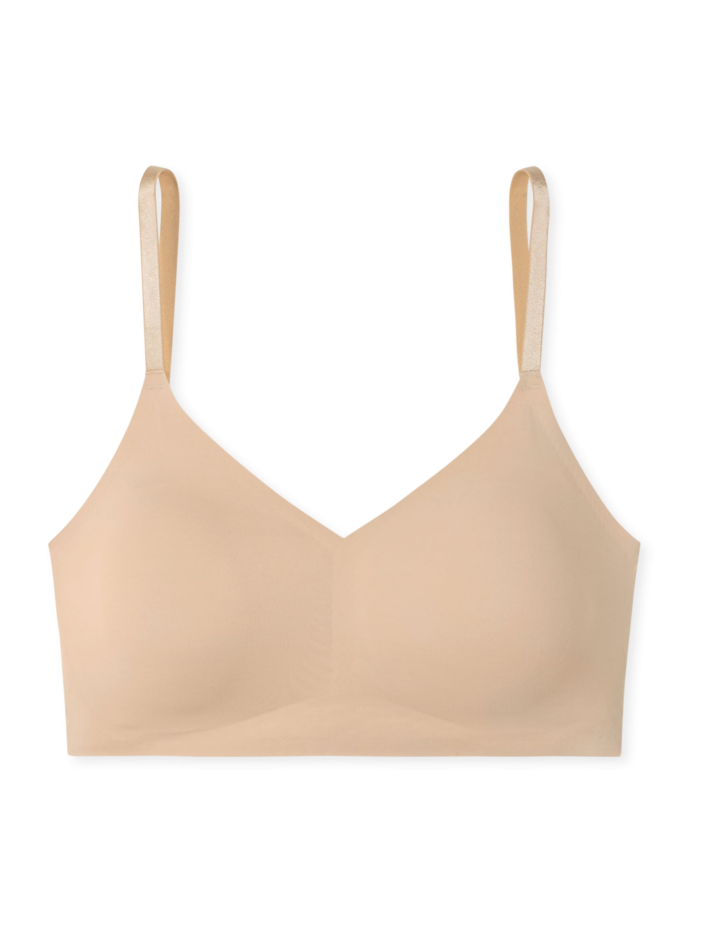 SCHIESSER Bralette Bra 'Invisible Soft' in Beige: front