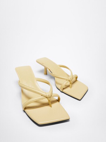 MANGO Flip-Flops 'Tarta' i gul