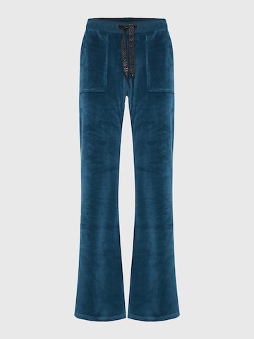 Flared Pantaloni di Funky Buddha in blu: frontale