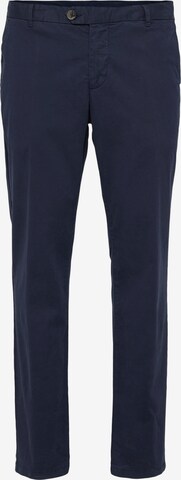 Bertoni Tapered Chino 'Bloch' in Blauw: voorkant